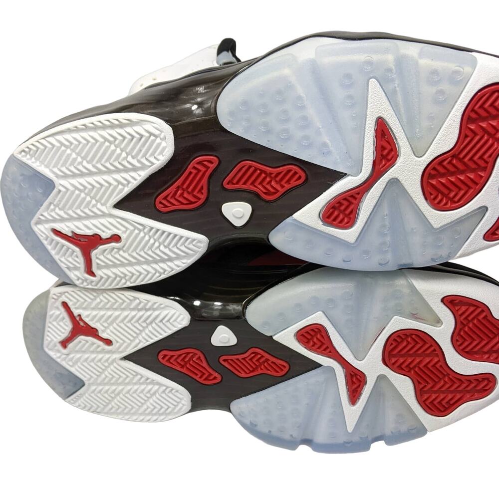 Nike Jordan 6-17-23 5.5Y womens 7 basketball sneaker shoe black white carmine - Picture 10 of 10